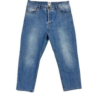 ASOS Florence Straight Leg Medium Wash‎ Ankle Length Button Fly Jeans Size 28